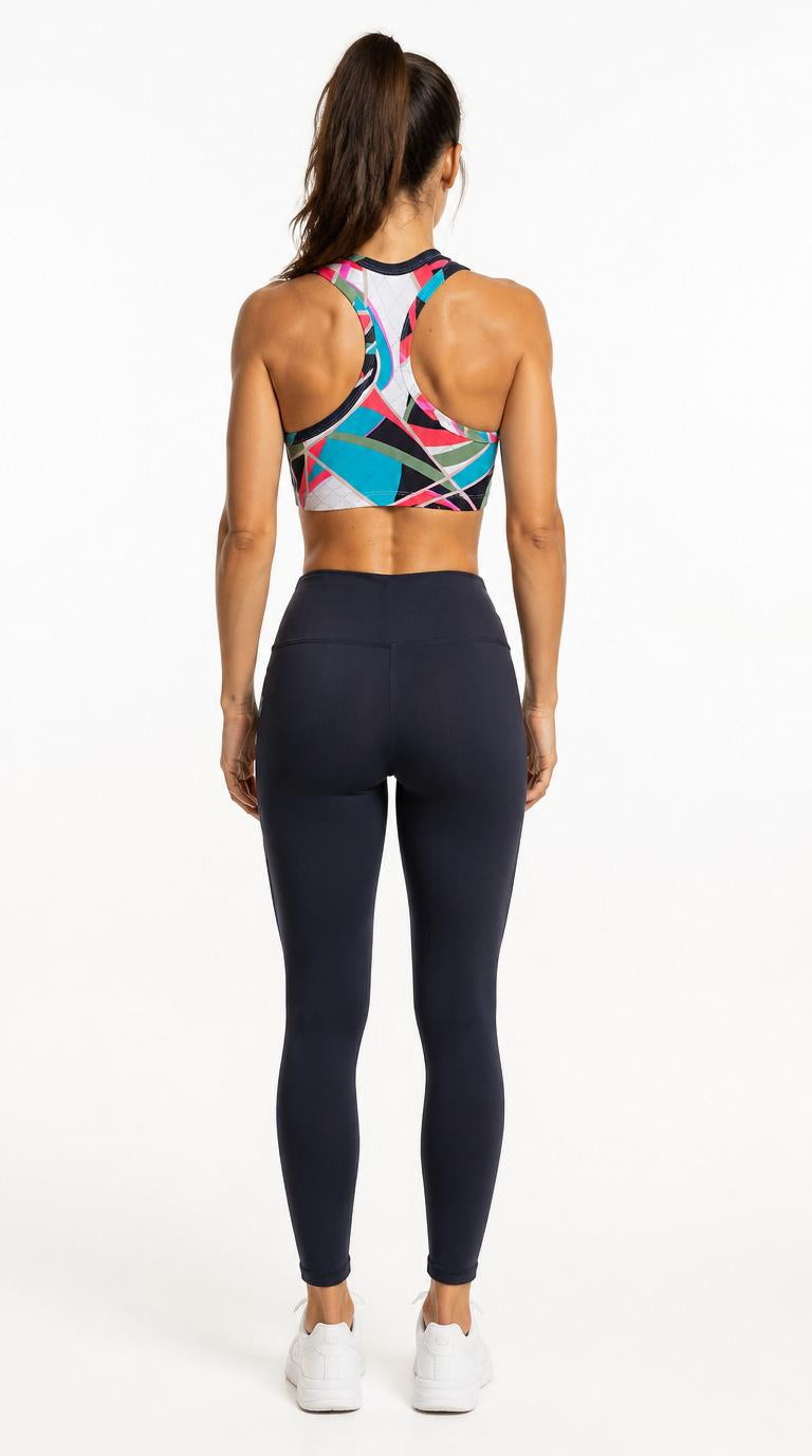 Conjunto Leggings Recorte e Top Estampado