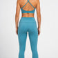 CONJUNTO FITNESS- LEGGINGS COM BOLSO E TOP COM REGULAGEM