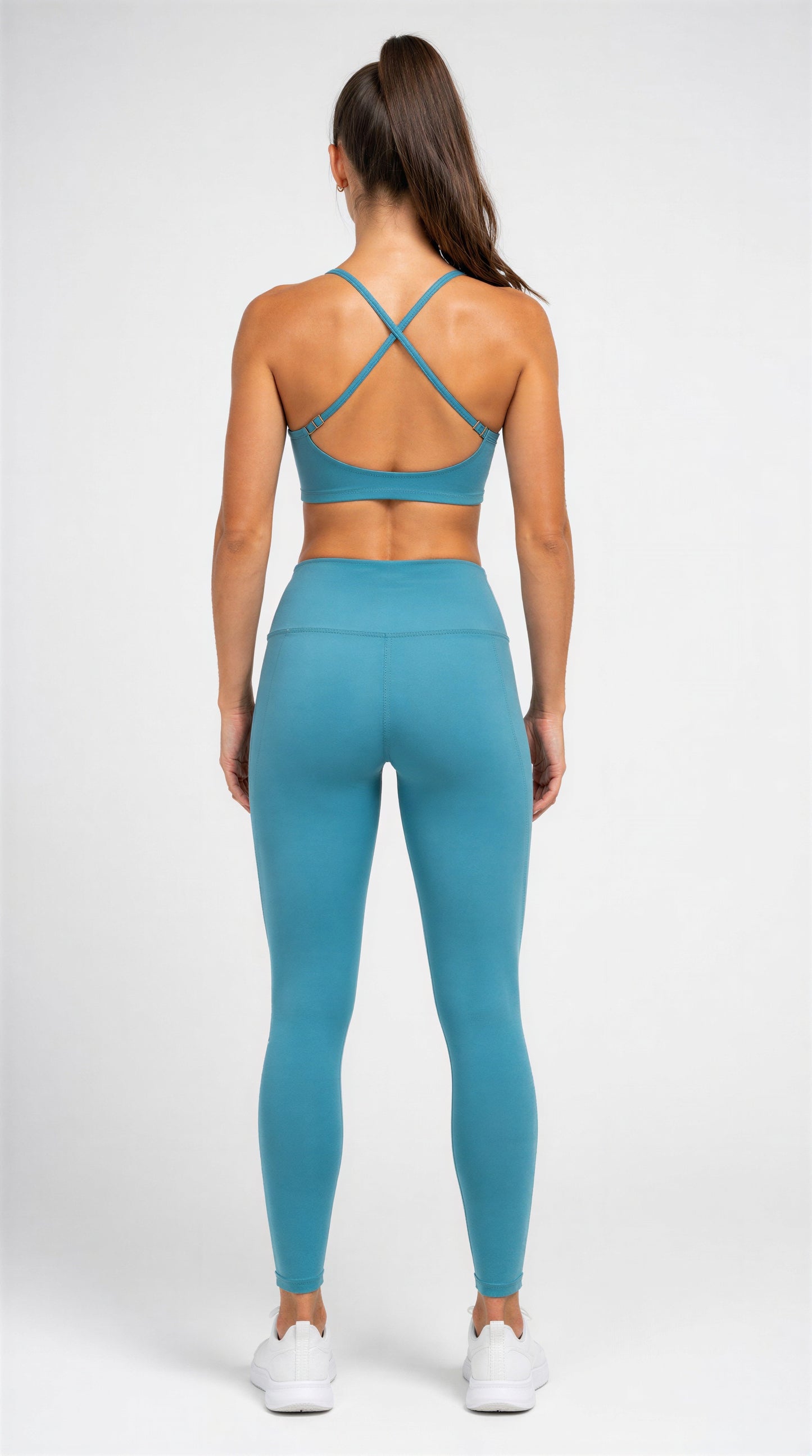 CONJUNTO FITNESS- LEGGINGS COM BOLSO E TOP COM REGULAGEM