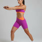 Conjunto Fitness Bicolor Roxo/Laranja