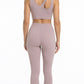 Conjunto Fitness Leggings Nude e Top Dupla face